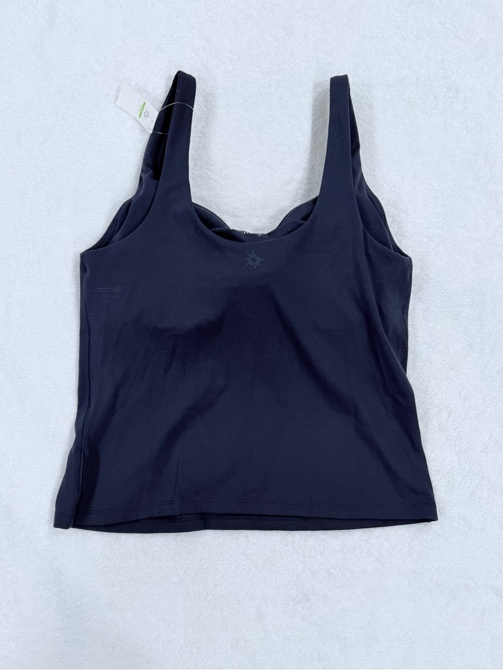 aerie Navy V-Neck Slim Strap Tank Top - Picture 2 of 2